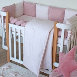 Бебешки спален комплект VERES LUMINA BABY LUX Розово - Img 6