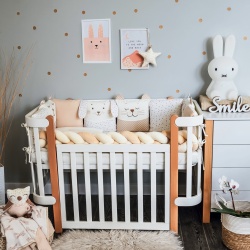 Бебешки спален комплект VERES Smiling animals beige