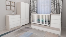 ОБЗАВЕЖДАНЕ С КОШАРА ЛУНА, СКРИН ОРСО И ГАРДЕРОБ ОРСО КАШМИР+БЯЛ