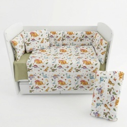 Бебешки спален комплект Сладки Динозавърчета - Img 1