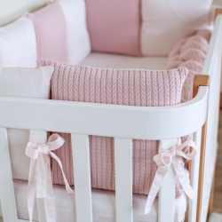 Бебешки спален комплект VERES LUMINA BABY LUX Розово - Img 3