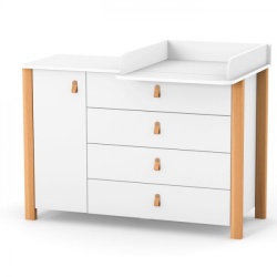 Детски скрин Монако 1200 (120см) БЯЛ-БУК - Img 3