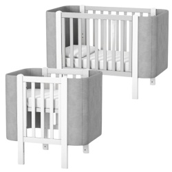 Комплект Кошара Монако 5в1 Велур Сиво + Бяло - Img 10