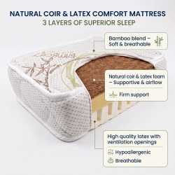 Матрак Бамбук ЛУКС ЛДК Comfort Line - Трислоен Двулицев - Img 2