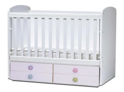 Бебешка кошара Деси 60/120 бяла