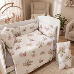 Бебешки спален комплект Бамби със сиво Ластик Цип Comfort Line - Img 2