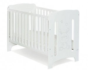 Бебешка кошара от МДФ Carmela - отделни пръчки на решетката не се свалят