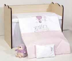 Бебешки спален комплект Бродерия Замък Ластик Цип Comfort Line - Img 2