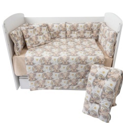 Бебешки спален комплект Моето Слонче Ластик Цип Comfort Line - Img 2