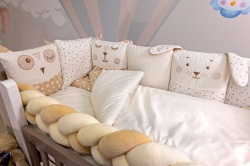 Бебешки спален комплект VERES Smiling animals beige - Img 6