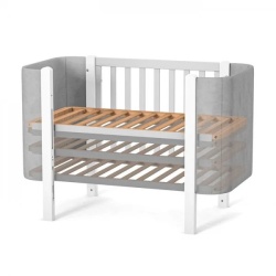 Комплект Кошара Монако 5в1 Велур Сиво + Бяло - Img 4