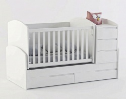 Обзавеждане с кошара Съни, скрин Съни, Гардероб Съни в цвят Бял - Img 3