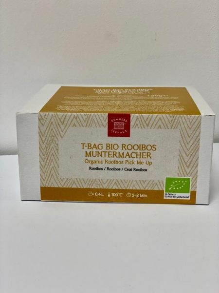 Ceai Demmers T-Bag Bio Rooibos Pick Me Up , 20 plicuri, 120 grame
