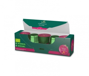 Capsule Ceai Tchibo Cafissimo Fruit Harmony, 10 capsule, 25g, Fructe, Capsune si Zmeura, espressor - Img 3