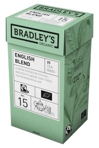 Ceai Bradley’s Organic English Blend – Cutie cu 25 Plicuri
