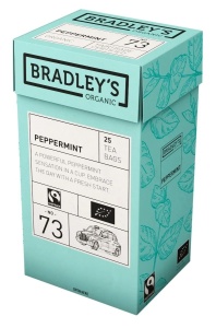 Ceai Bradley’s Organic Mentă – Cutie cu 25 Plicuri