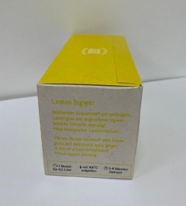 Ceai Demmers Quick- T Organic Lemon Ginger.