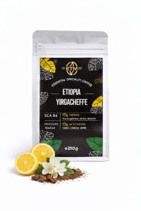 Cafea boabe Etiopia Yirgacheffe 250g – Specialty Coffee SCA 84