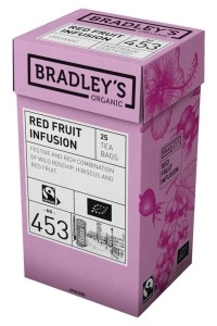 Ceai Bradley’s Organic Red Fruit Infusion – Cutie cu 25 Plicuri