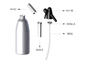 Sifon Apă MOSA – Soda Siphon Emailat 1 L - Img 2