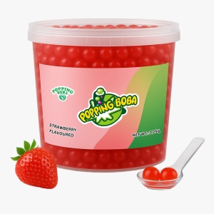 Bubble Tea Căpșuni 3.2kg – Bază pentru Băuturi Bubble Tea Aromă Strawberry