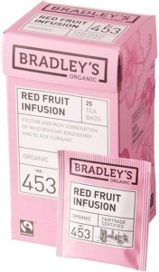 Ceai Bradley’s Organic Red Fruit Infusion – Cutie cu 25 Plicuri - Img 2