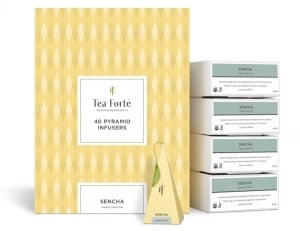 Ceai Tea Forte Sencha ECO – Ceai Verde Organic, Cutie cu 10 Piramide