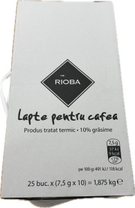 Lapte Condensat Rioba UHT 10% Grăsime – 7,5 g x 240 Bucăți - Img 3
