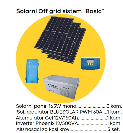 Solarni sistem off grid BASIC