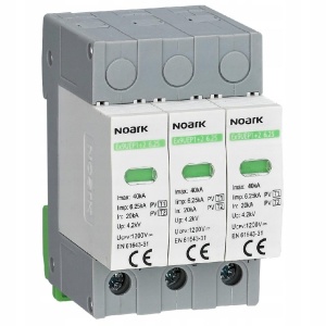 DC odvodnik Ex9UEP sa daljinskim kontaktom, klasa 1+2, In=6,25kA, 1000 V DC, 3MJ širina Ex9UEP1+2 6.25R 3P 1000 EU