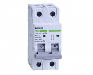 DC automatski osigurač Noark 10 kA, karakteristika C, 32 A, 300 V DC, 2-polni