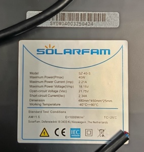 SOLARNI PANEL SOLMAX SZ-40-36M 40W, MONO, CRNI - Img 2