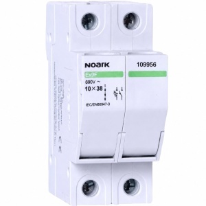 DC 2-polni Noark nosač/rastavljač, za 10X38mm GPV osigurače, 32A, 1000V DC, bez signalizaciije Ex9F 2P 32A WI