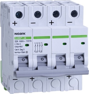 DC Miniature Circuit Breaker 10 kA, characteristic C, 16 A Ex9BP-JX(+) 4P C16