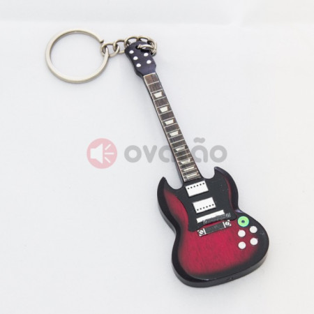 Porta-Chaves Guitarra Angus Young - AC/DC