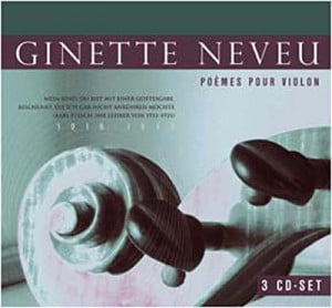Johannes Brahms - Ginette Neveu - Poémes Pour Violon (3 CD)