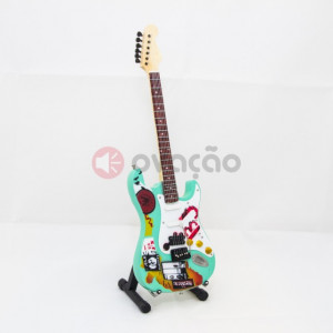 Mini-Guitarra Fender Stratocaster - Billy Joe Armstrong - Green Day