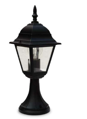 000701906 - 8433373019065 Lanterna de Jardim Alumínio E27 60W - Preto