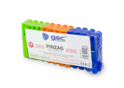 002702548 - 8433373025486 Pack 24 prendedores de roupa - plástico