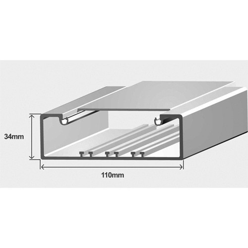 10080 RBR - CALHA 110X34 BRANCA EFAPEL 5603011595487