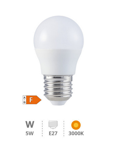 200690033 - 8433373056770Lâmpada LED esférica 5W E27 3000K