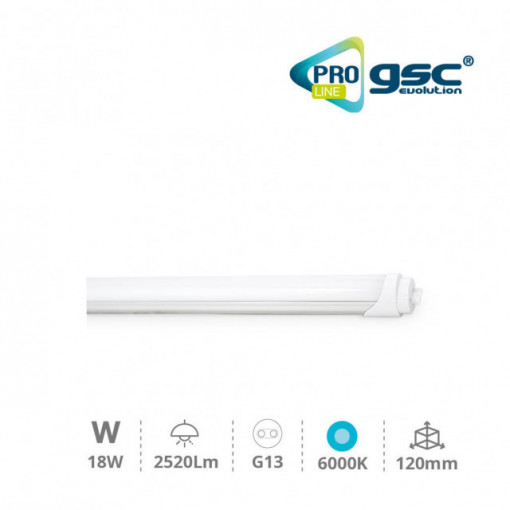 200815006 - 8433373024823 Tubo T8 120cm 18W 6000K - Linha Pro
