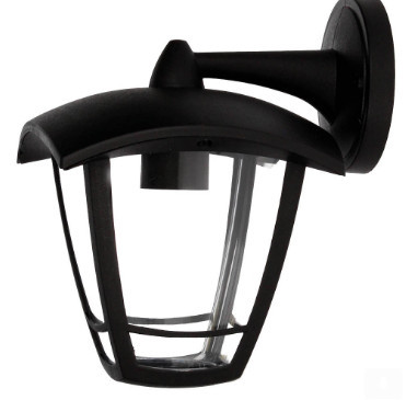 201640002 - 8433373070165Lanterna de jardim com braço para cima Serie Barli E27 Preto