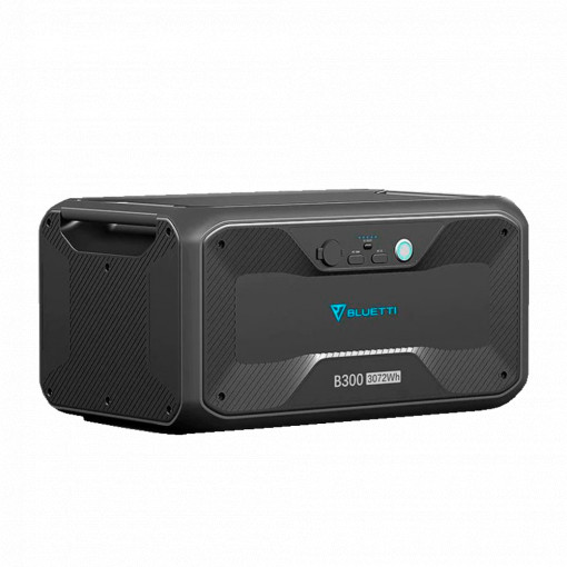 Bateria de expansão - Grande capacidade 3072Wh - LiFePO4 51.2V / 60Ah - Saídas múltiplas/Formulários de recarga múltiplos - 3500 ciclos de vida - Compatível com BL-AC300