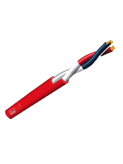 Bobina de cabo entrançado blindado - Bobine de 100 metros - Condutor de cobre 2x2.5mm2 - Certificado de CPR Cca -1sb, a1, d1 - Certificado EN 50575 - Resistência 8.3 Ω/Km