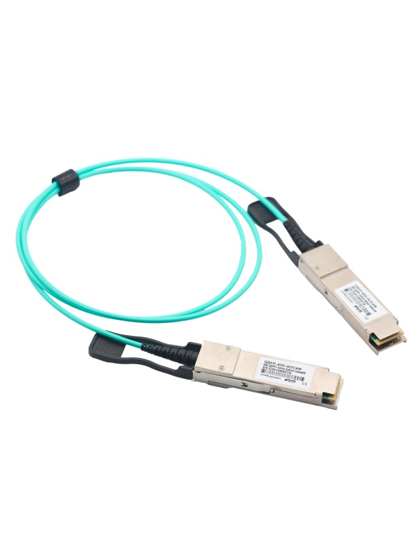 Cable de conexión directo QSFP+ - Velocidad 40Gbps - Módulos QSFP+ en ambos extremo - Ideal a Apilado entre Interruptor - 5 Medidores de Longitud - Cable Óptico