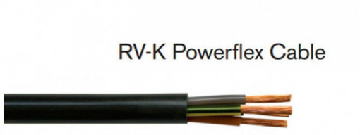 Cabo Fléxivel RV-K3G6 (0,6/1KV) preto PREÇO POR METRO