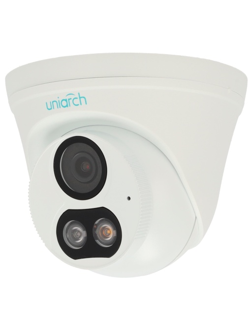 Camera IP 3 Megapixel - Gama Uniarch - 1/2.7 "Progressive Scan CMOS - Lente 2.8 mm - range IV 30m: White LED 15m - Interfaz Web, CMS, Smartphone and NVR