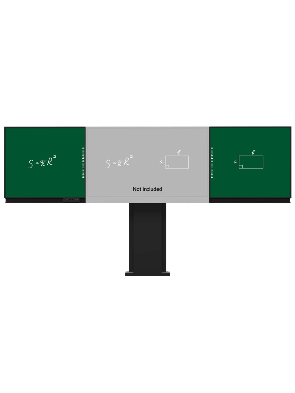 Compatível com interativo IB-TE-YL-75E2 - Quadro de giz do lado esquerdo - Quadro de giz do lado direito - Digitalização de texto manuscrito no Windows - Suporte ajustável parede-pavimento