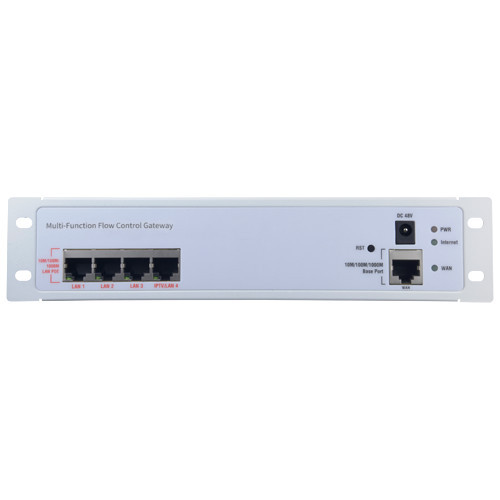 Controlador de Ponto de Acesso - Para dispositivos INWALL Wi-Fi - Relatórios gráficos de tráfego de dados - 4 Portas PoE LAN RJ45 10/100/1000M - 1 Porta WAN RJ45 10/100/1000M - Instalação em caixa de telecomunicações